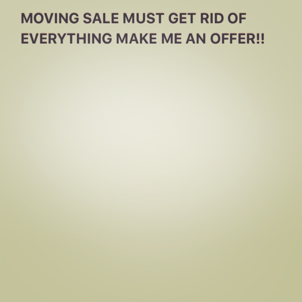 Everything must go!